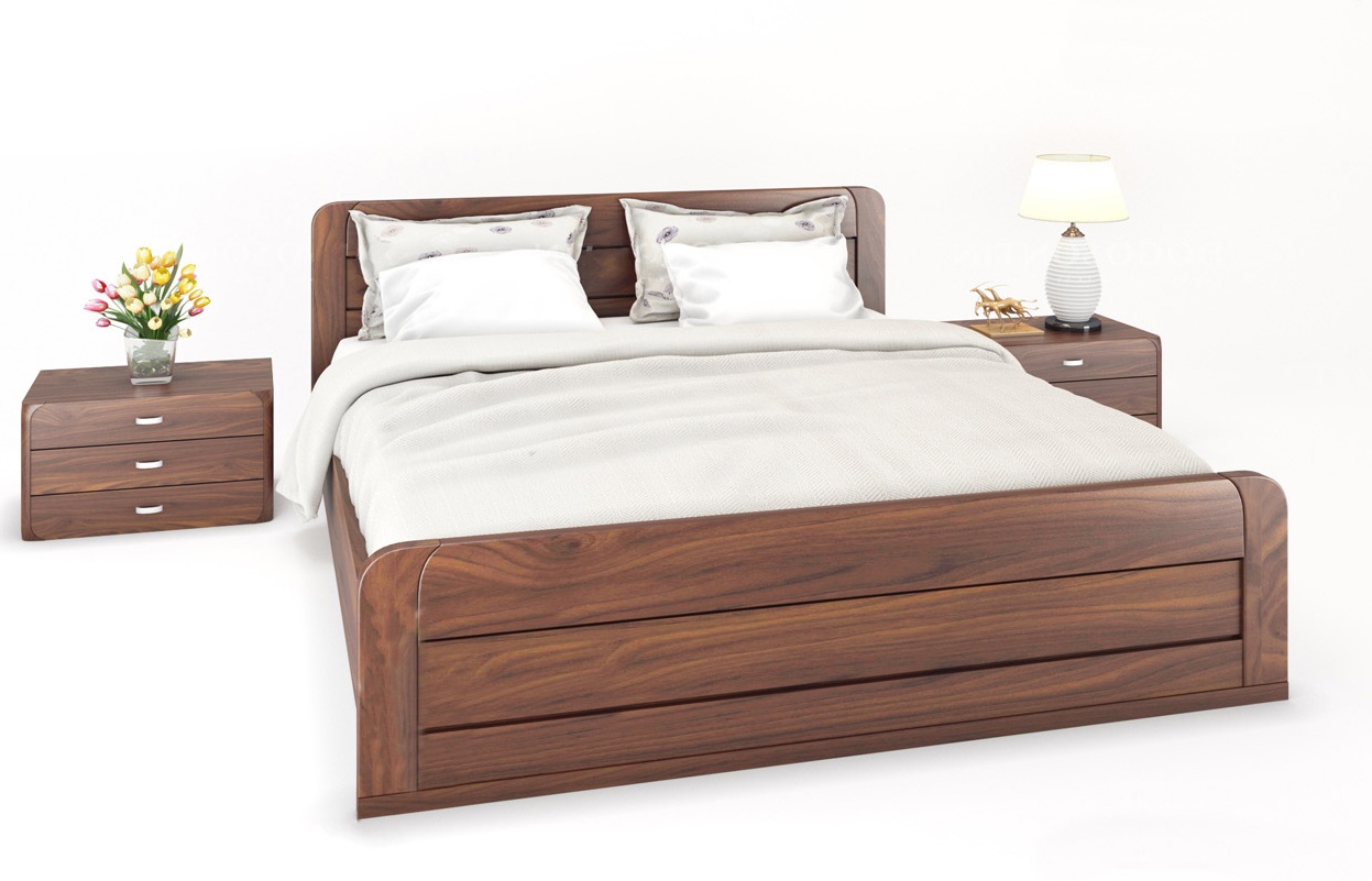 Giường gỗ tự nhiên cao cấp đẹp hiện đại từ gỗ Óc Chó đẳng cấp sang trọng