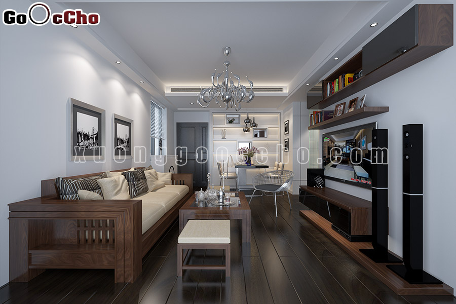 Nghệ thuật tạo điểm nhấn trong các mẫu phòng khách nhà ống 4m