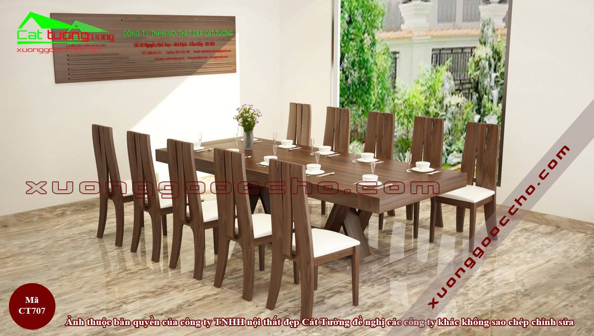 Kiểu bàn ăn đẹp phổ biến hiện nay