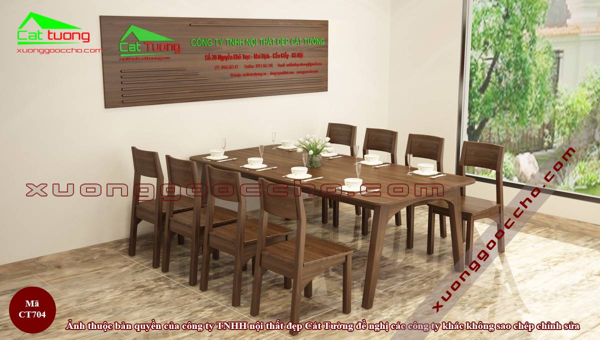 Bàn ăn gỗ óc chó tại Quảng Ngãi