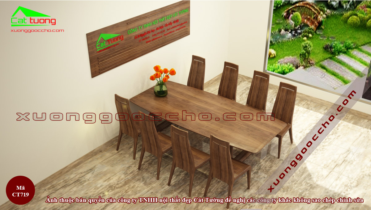 Mẫu bàn ăn cơm đẹp phù hợp với nhiều gia đình