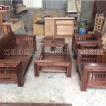 Bàn ghế gỗ óc chó nhà anh Lượng Thanh Hóa