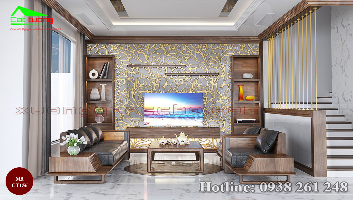 Bàn ghế gỗ óc chó tại Bình Dương