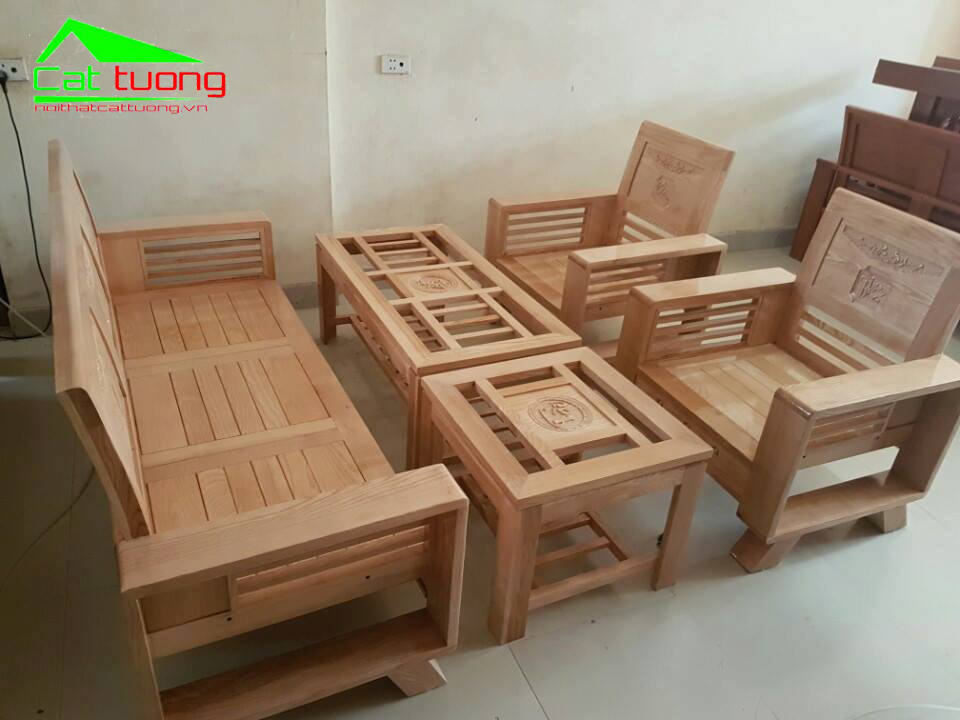 Sofa gỗ sồi nga