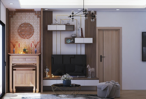 Những mẫu bàn thờ chung cư đẹp trang trọng