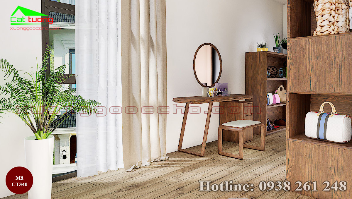 Bàn trang điểm gỗ óc chó tại Bà Rịa Vũng Tàu