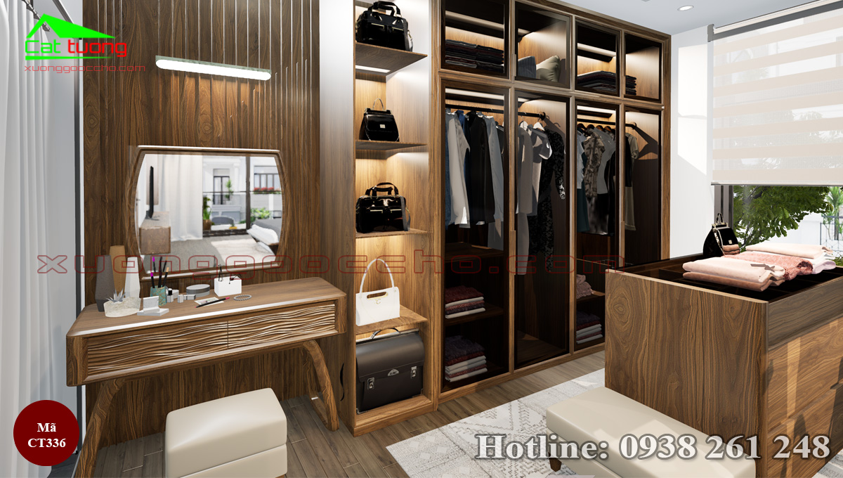 Bàn trang điểm gỗ óc chó tại Đồng Nai