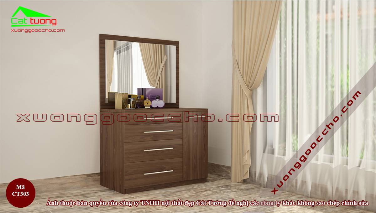 Bàn trang điểm gỗ óc chó tại Phú Thọ