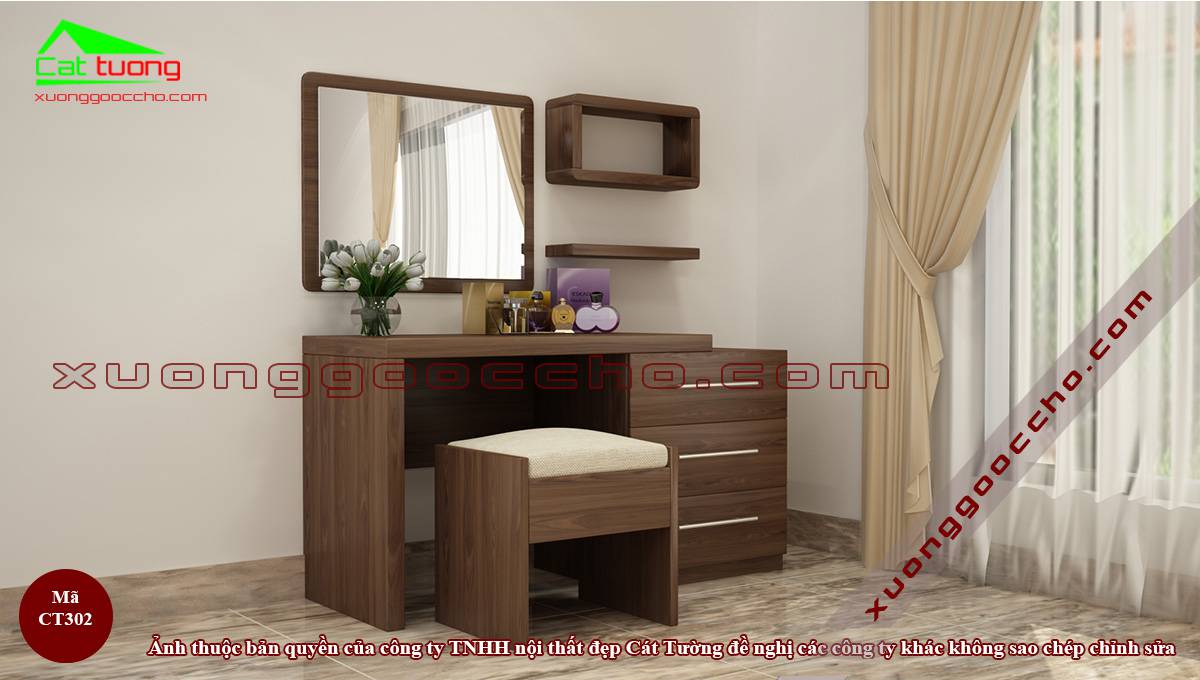 Bàn trang điểm gỗ óc chó tại Trà Vinh