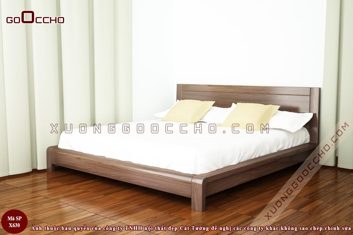 Giường ngủ gỗ óc chó tại Vĩnh Long