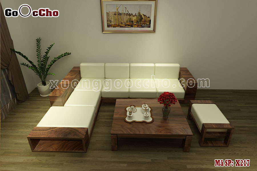 Nội thất chung cư gỗ óc chó tại Phú Thọ