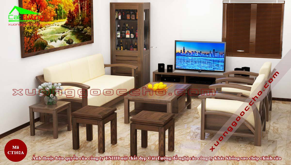 Nội thất gỗ óc chó tại Khánh Hòa