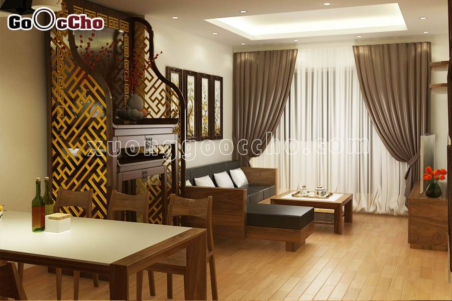 Thiết kế nội thất chung cư căn 12B 4 phòng ngủ Vinhomes Gardenia