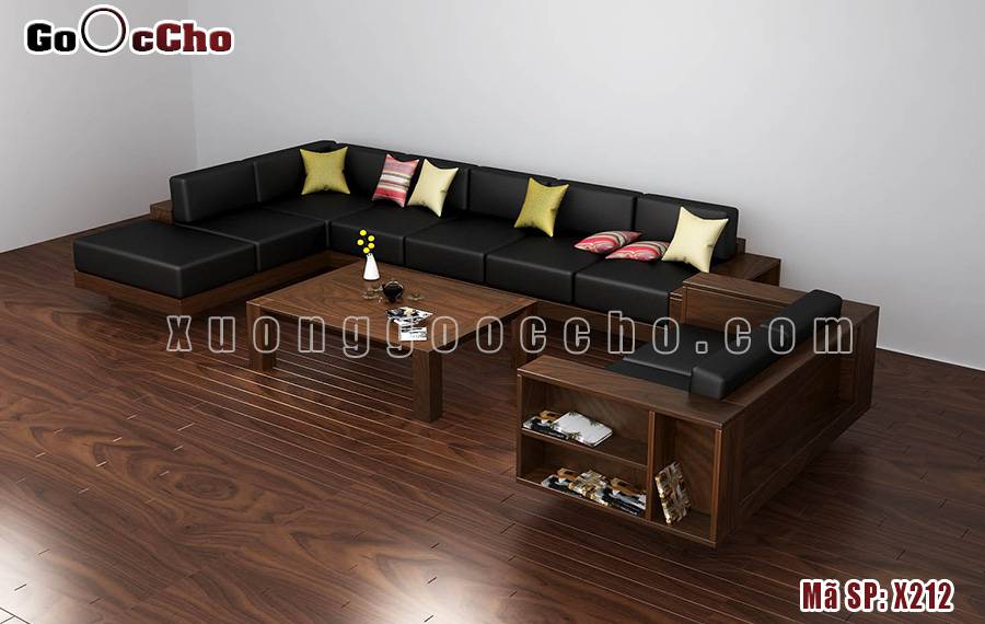 Sofa gỗ óc chó tại Hải Phòng