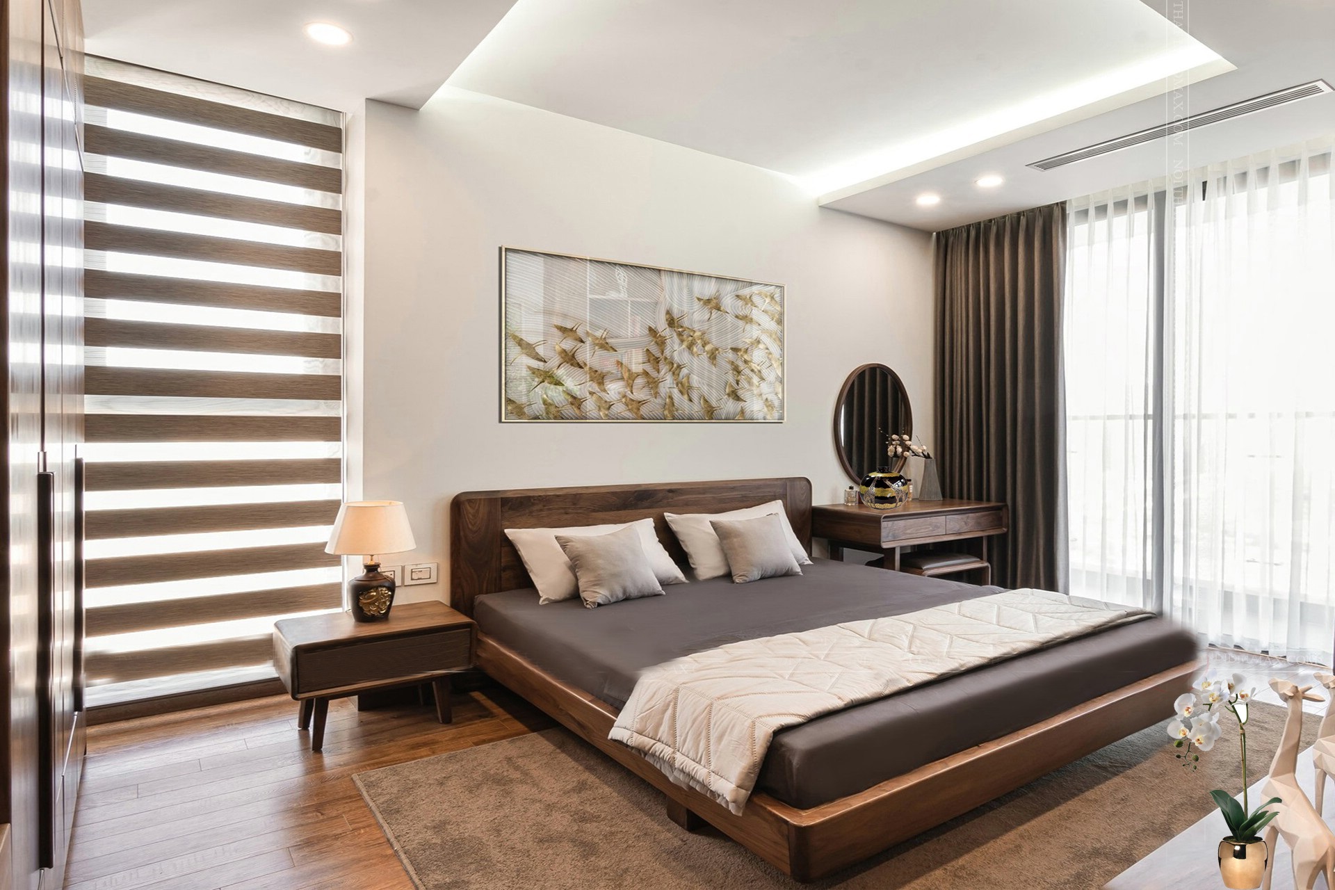 Mẫu giường ngủ hiện đại, đẹp, phù hợp với nhiều không gian