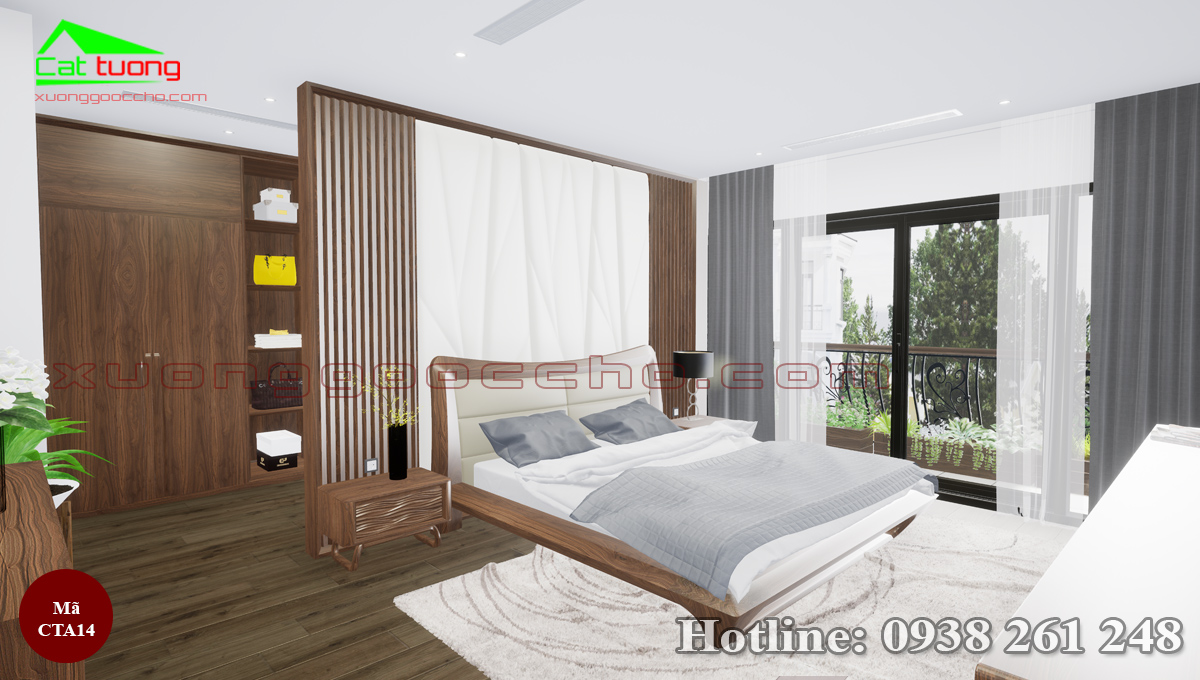 Thi công nội thất gỗ óc chó tại Bạc Liêu