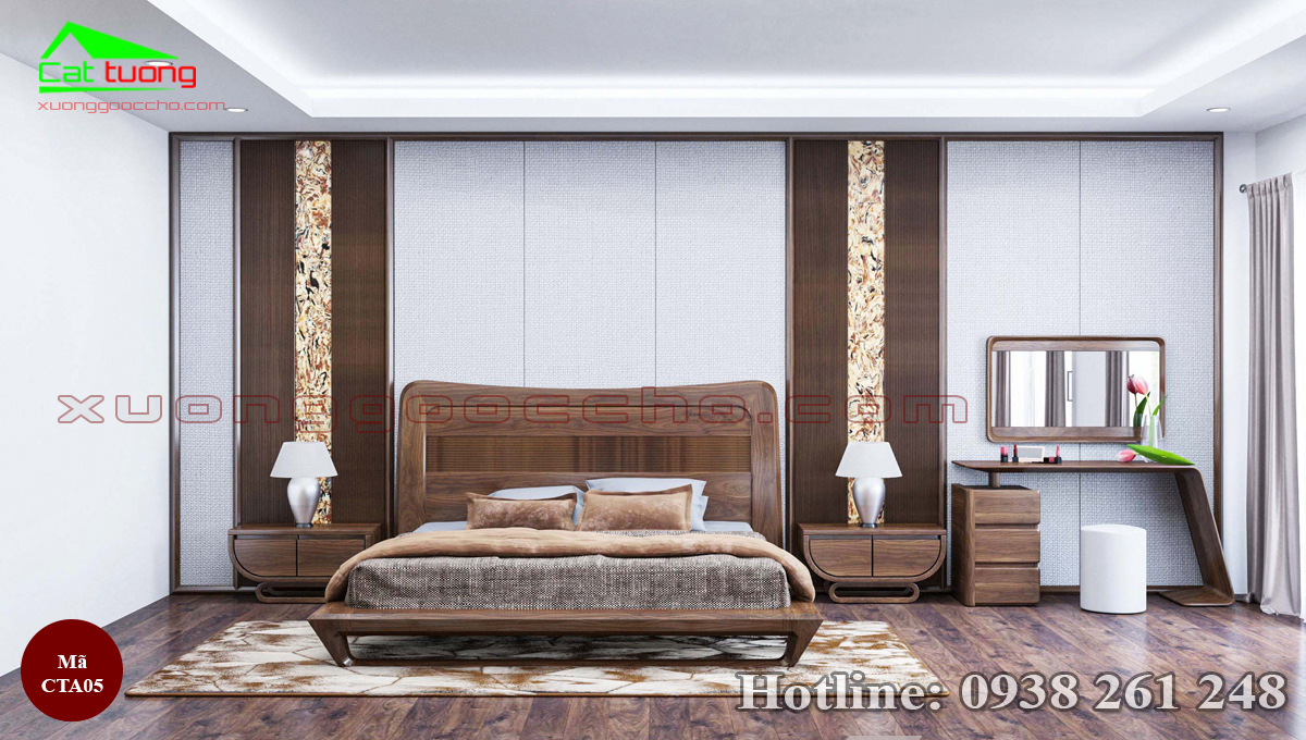 Thi công nội thất gỗ óc chó tại Đắk Lắk