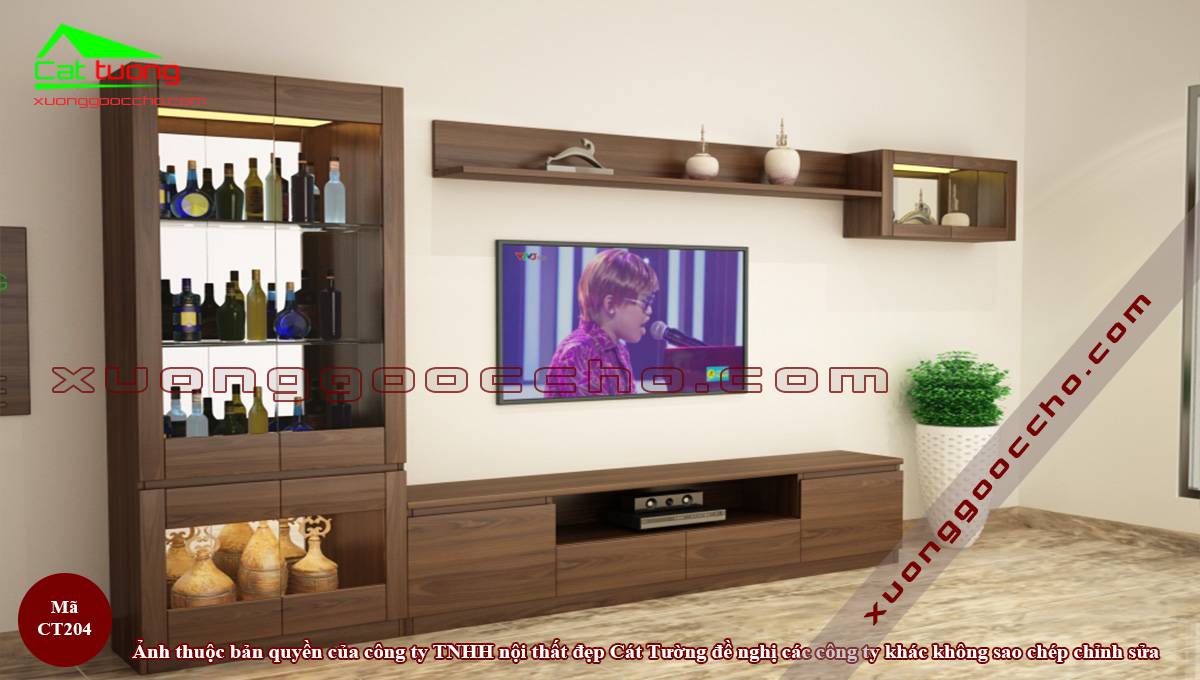 Các mẫu kệ gỗ phòng khách đẹp hiện đại được quan tâm
