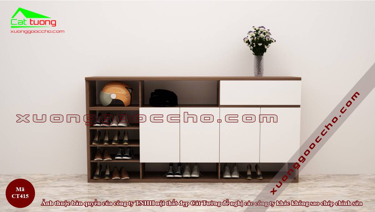Tủ giày gỗ óc chó tại Bình Phước