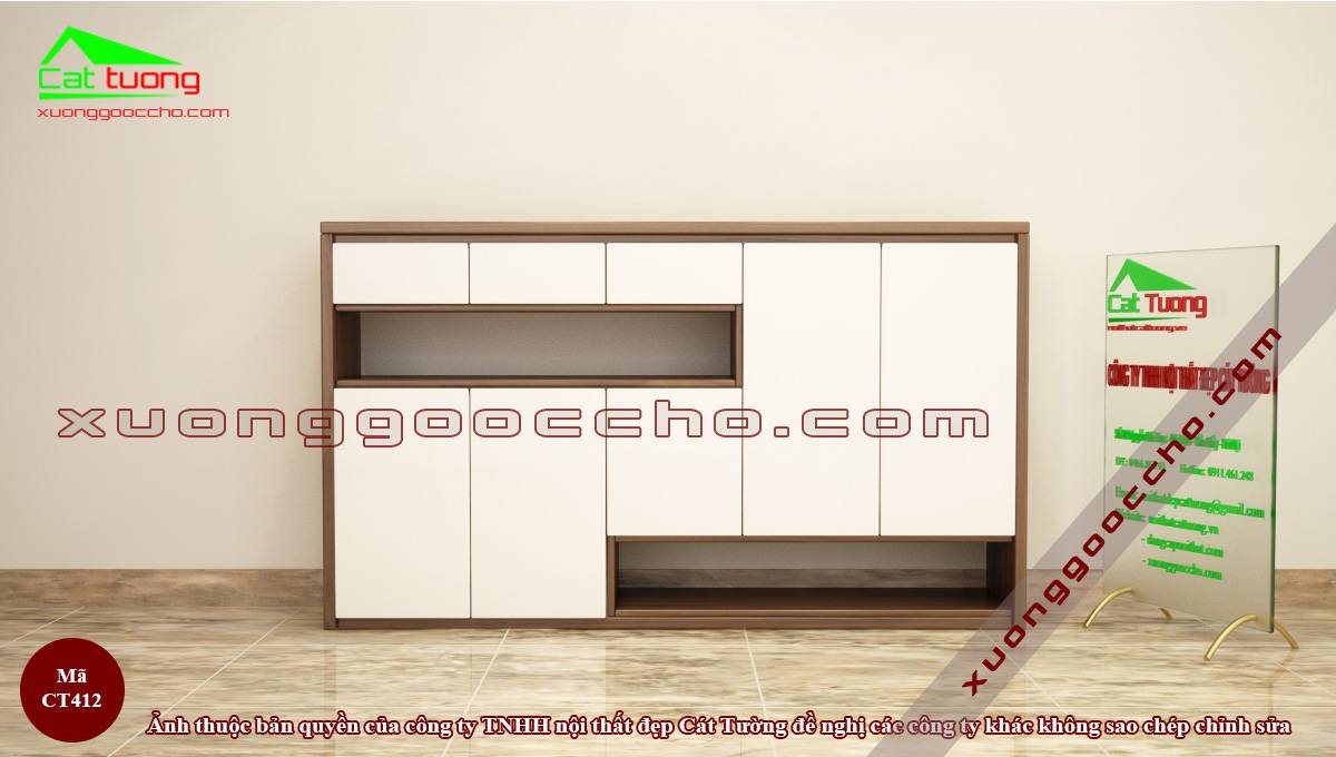 Tủ giày gỗ óc chó tại Cần Thơ