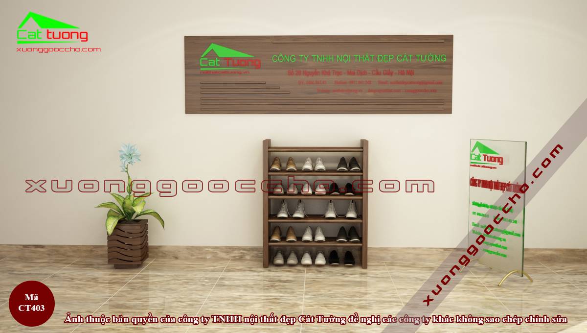 Tủ giày gỗ óc chó tại Đồng Tháp