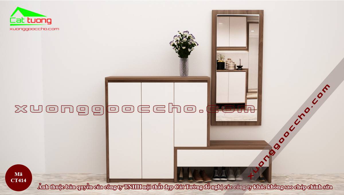 Tủ giày gỗ óc chó tại Lai Châu