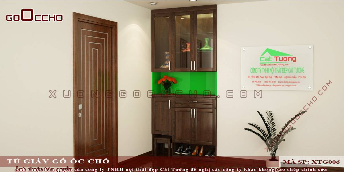 Tủ giày gỗ óc chó tại Ninh Thuận