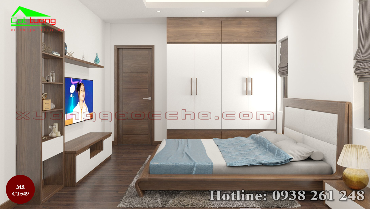 Tủ quần áo cửa lùa 2 cánh