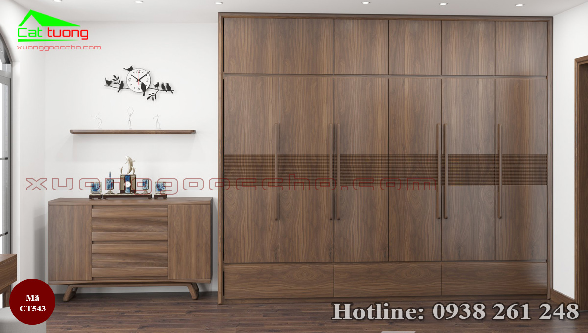Tủ quần áo gỗ óc chó tại Đồng Nai