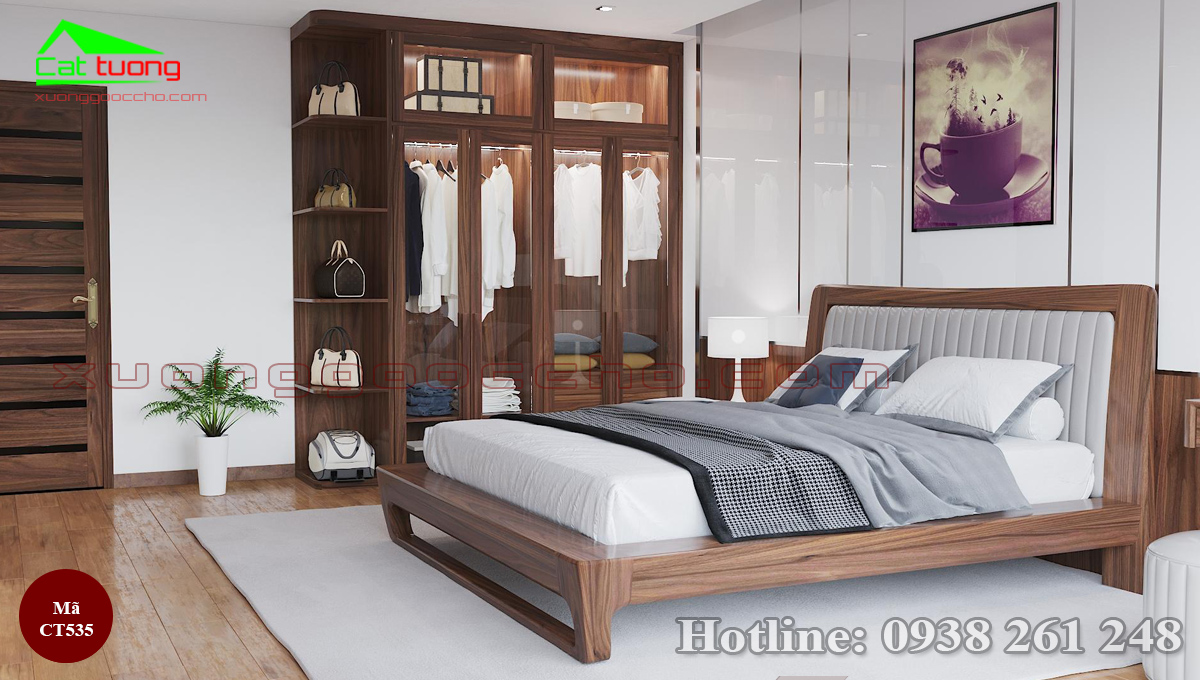 Tủ quần áo gỗ óc chó tại Hải Phòng