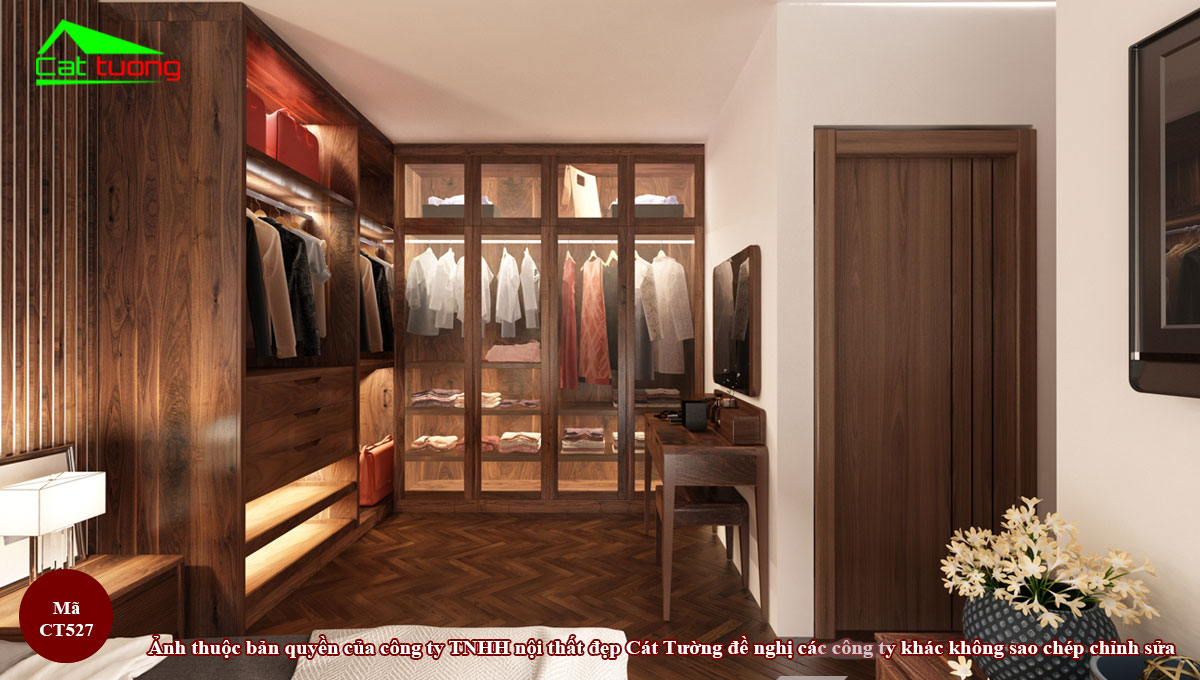 Tủ quần áo gỗ óc chó tại Lạng Sơn