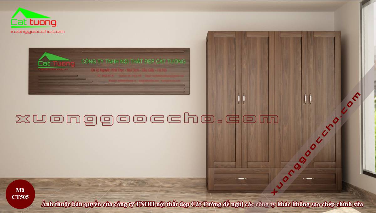 Tủ quần áo gỗ óc chó tại Thanh Hóa