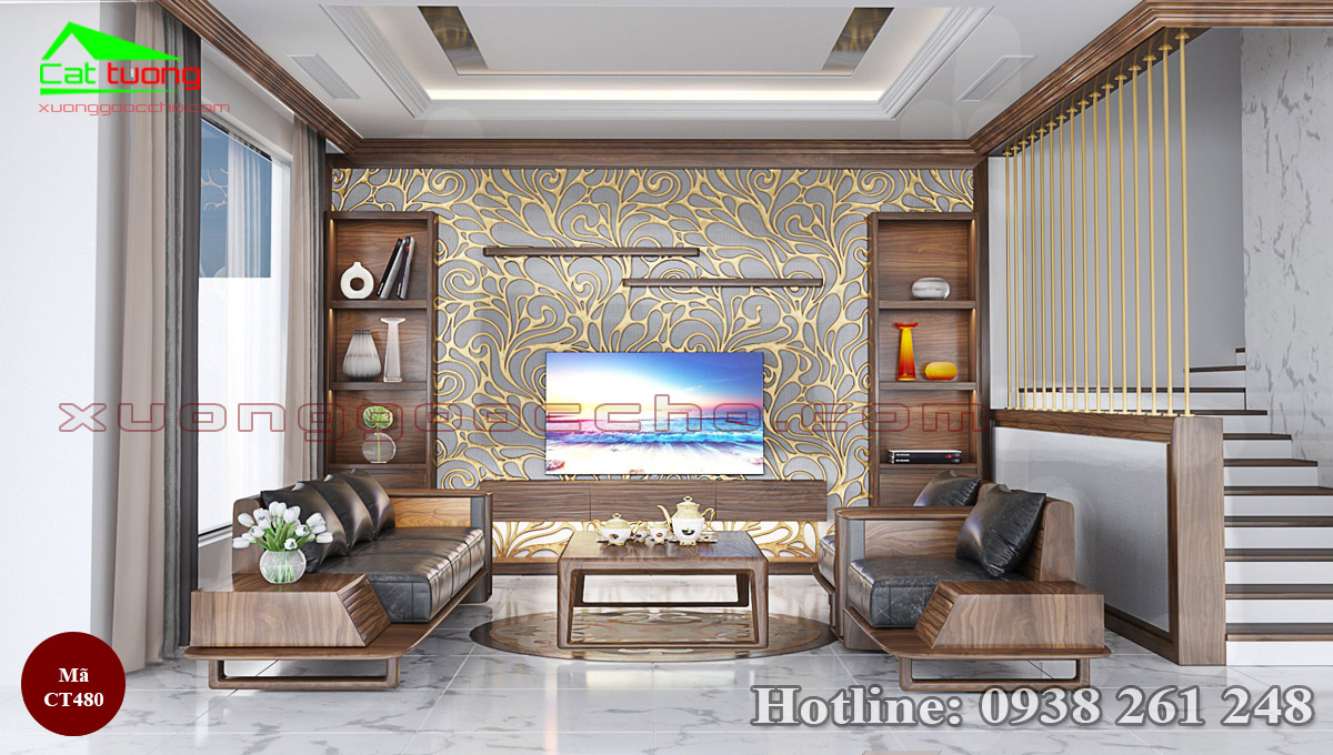 Tủ rượu gỗ óc chó tại Bình Định