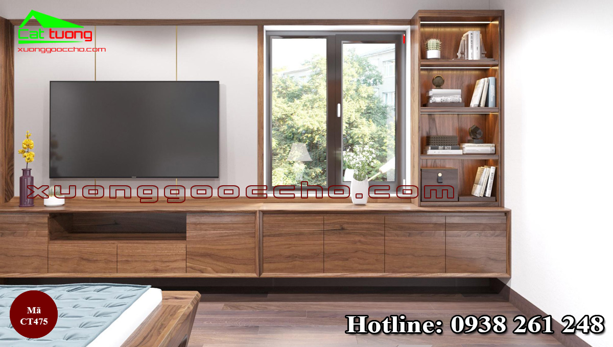 Tủ rượu gỗ óc chó tại Cà Mau