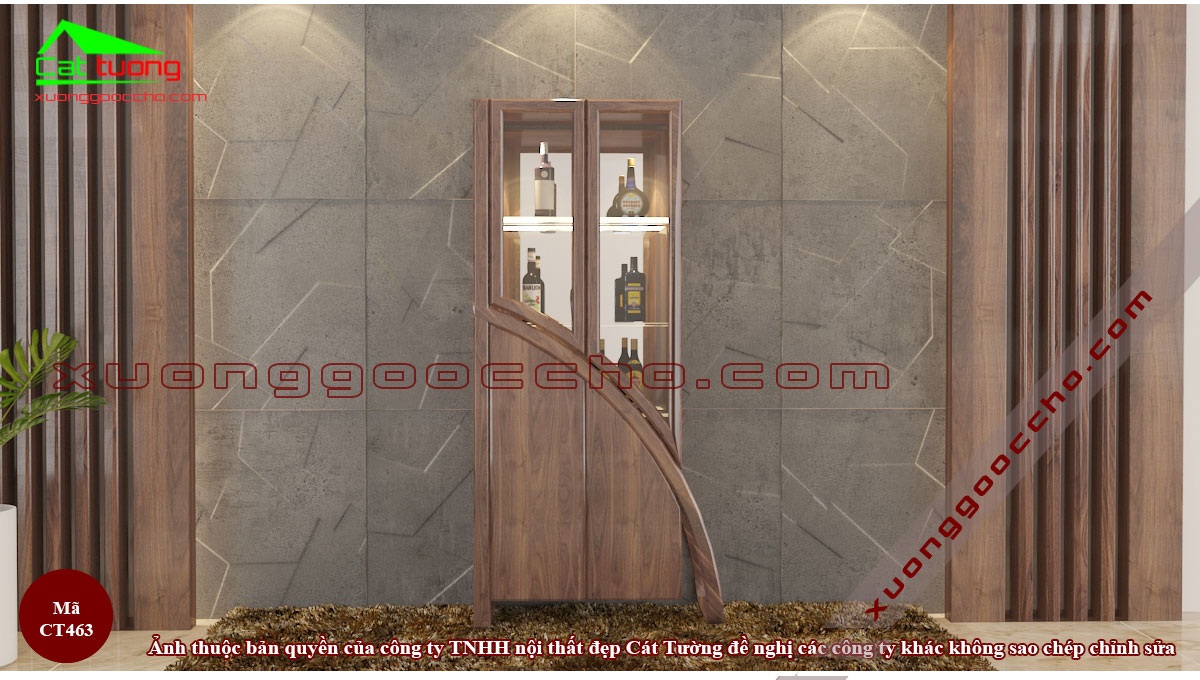 Tủ rượu gỗ óc chó tại Gia Lai