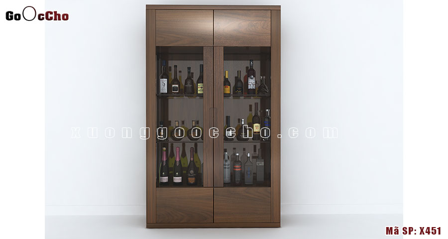 Tủ rượu gỗ óc chó tại Khánh Hòa