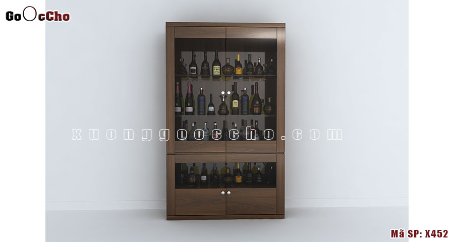 Tủ rượu gỗ óc chó tại Kiên Giang