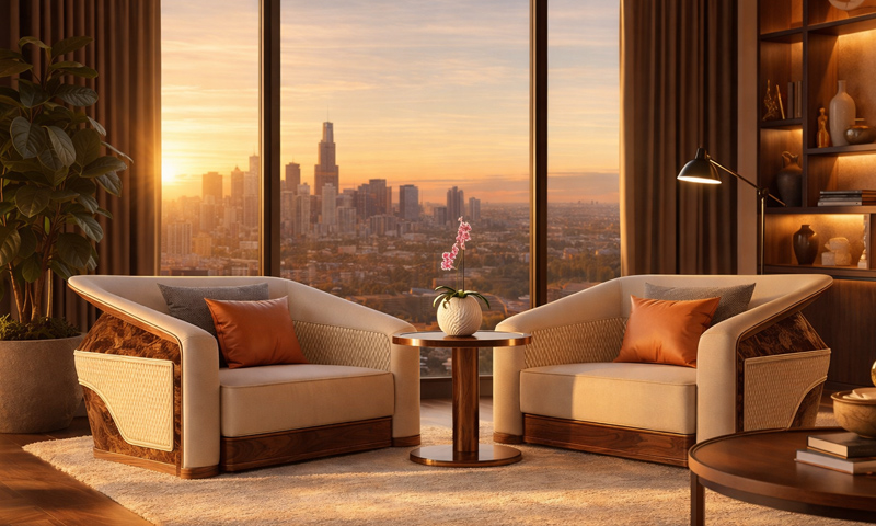 ARMCHAIR ( Ghế dựa ) gỗ óc chó ARC2609