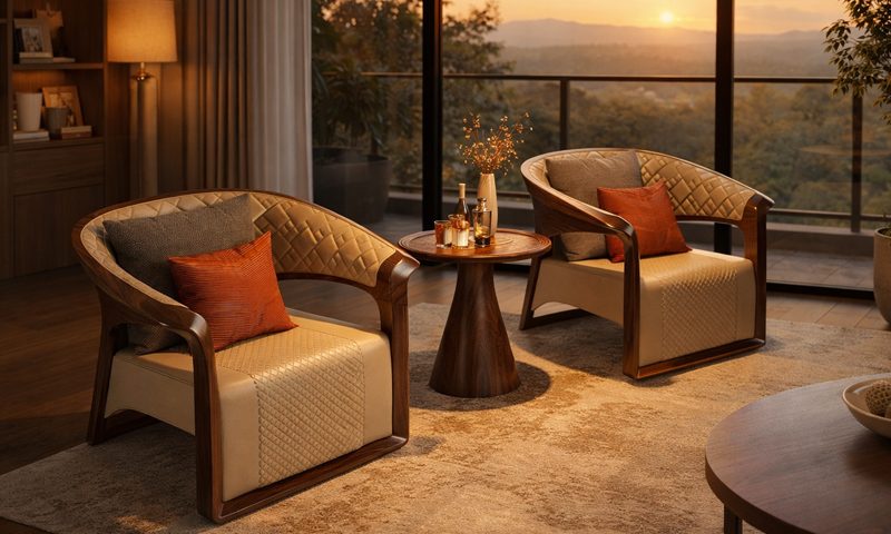 ARMCHAIR ( Ghế dựa ) gỗ óc chó ARC2612