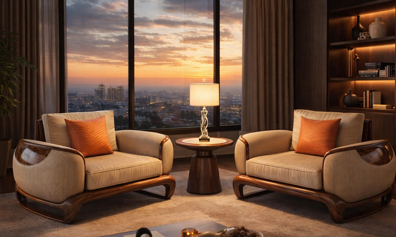 ARMCHAIR ( Ghế dựa ) gỗ óc chó ARC2618