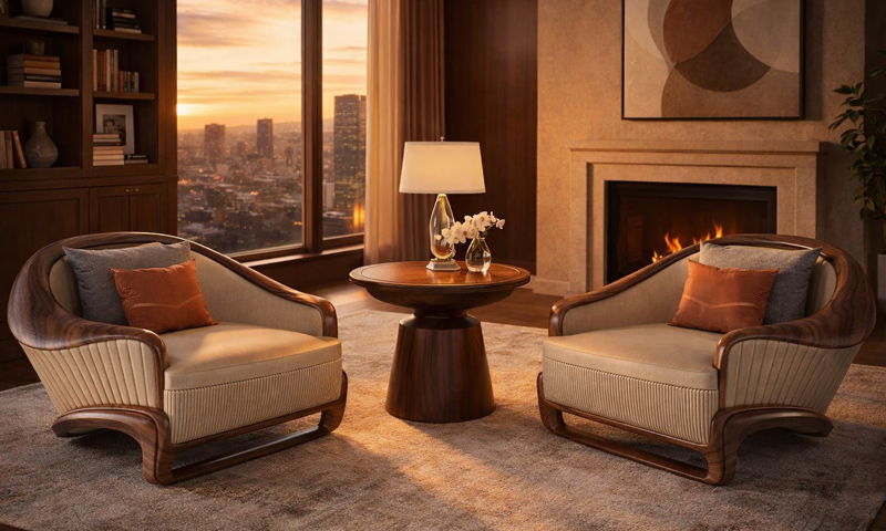 ARMCHAIR ( Ghế dựa ) gỗ óc chó ARC2619