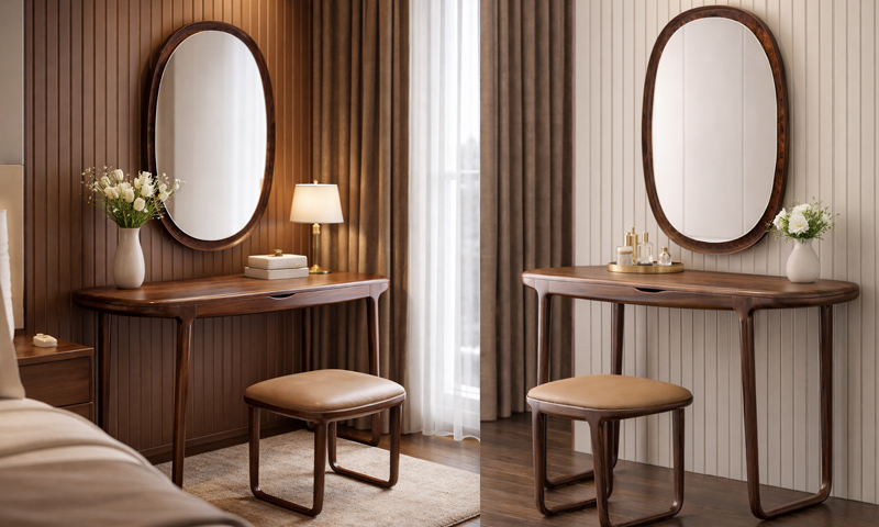 Bàn Trang Điểm Gỗ Óc Chó