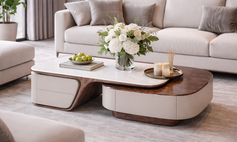 Bàn trà gỗ óc chó BT2605