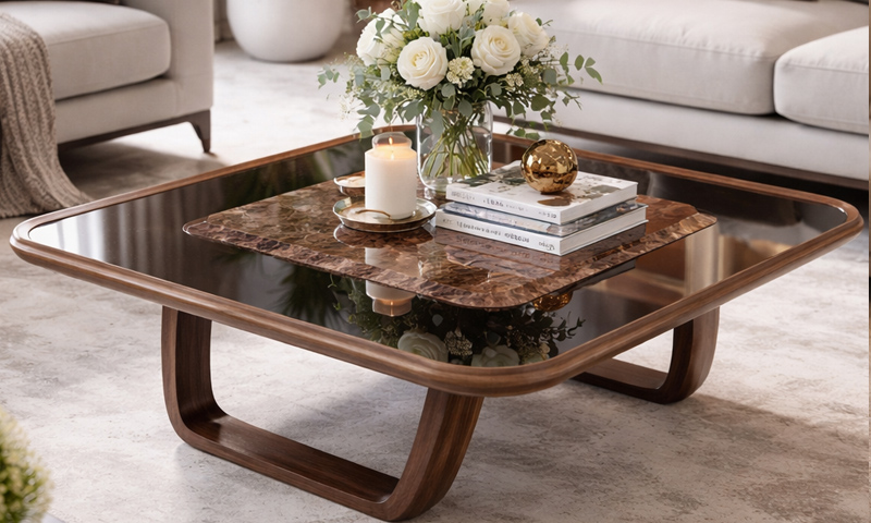 Bàn Trà Gỗ Óc Chó