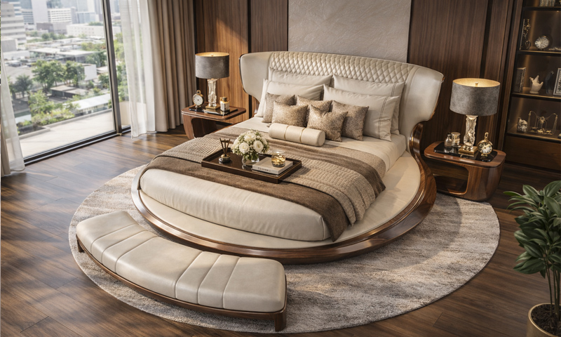 Giường ngủ gỗ óc chó GN2608