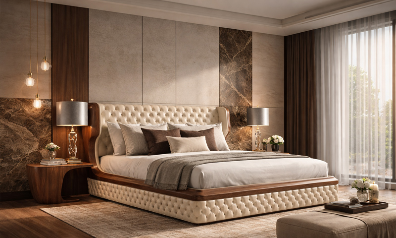 Giường ngủ gỗ óc chó GN2610