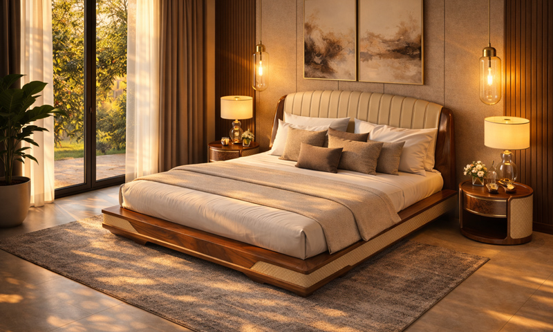 Giường Ngủ Gỗ Óc Chó