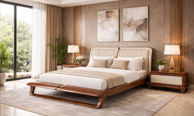 Giường ngủ gỗ óc chó GN2620