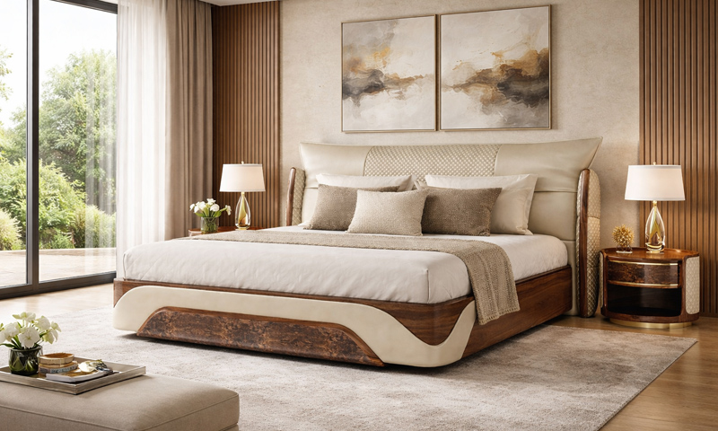 Giường ngủ gỗ óc chó GN2629