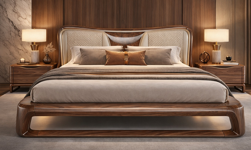 Giường ngủ gỗ óc chó GN2631